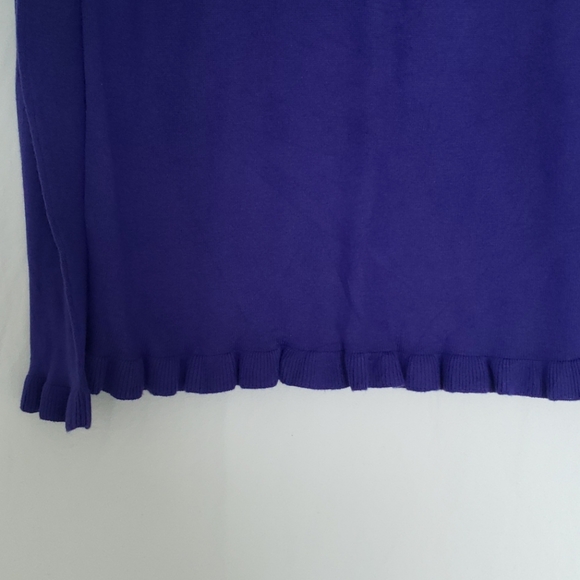 Talbot Purple Sweater With Ruffle Details - Picture 3 of 5
